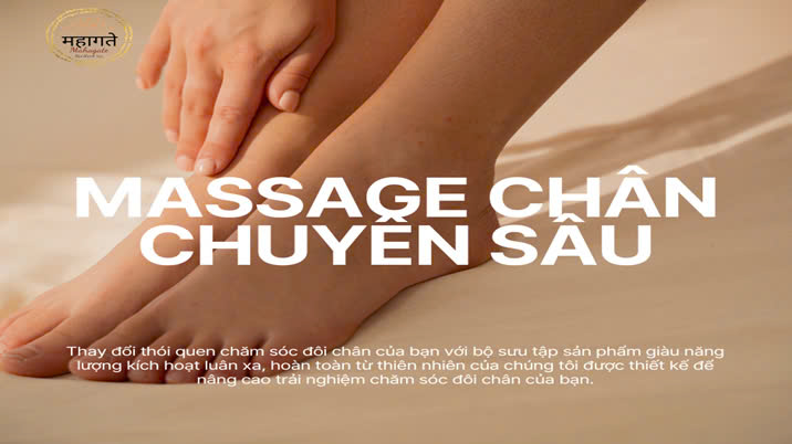 Massage chân chuyên sâu hệ bạch huyết